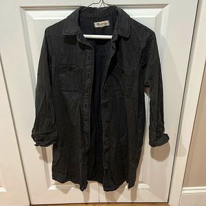 Button down shirt dress.